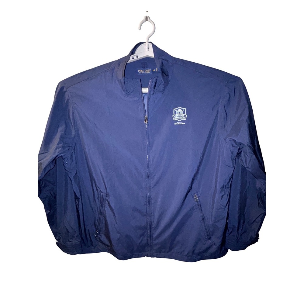 Polo Golf Ralph Lauren Men's XXL Navy Windbreaker Jacket Senior PGA Championship